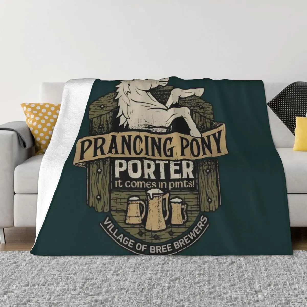 

The Prancing Pony Throw Blanket Luxury St Plush Kid'S Warm Blankets