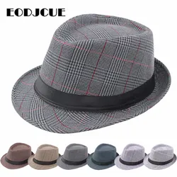 2019 Fashion Fedora Jazz Hat Men Vintage Spring Summer Hat Panama Cap Bowler Hats Cap Outdoor Sun hat gorro