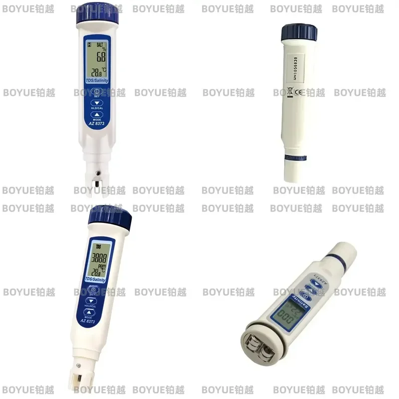 for AZ8373 Portable pH Pen Water Quality Tester TDS Salinity 2 in 1 Seawater Hydrometer Food Salinity Meter