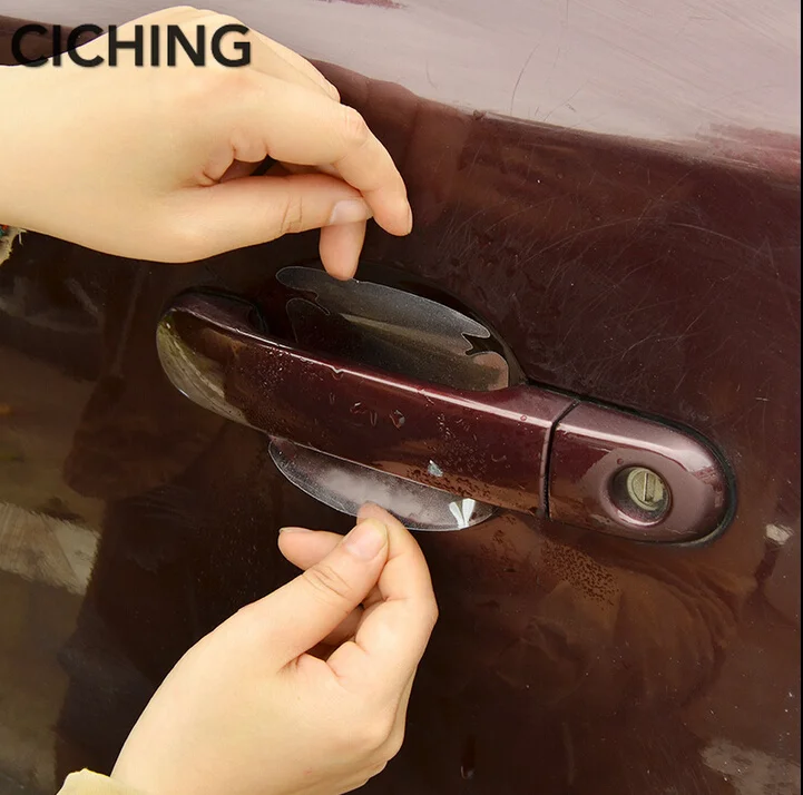 4 piece of car sticker door handle sticker for