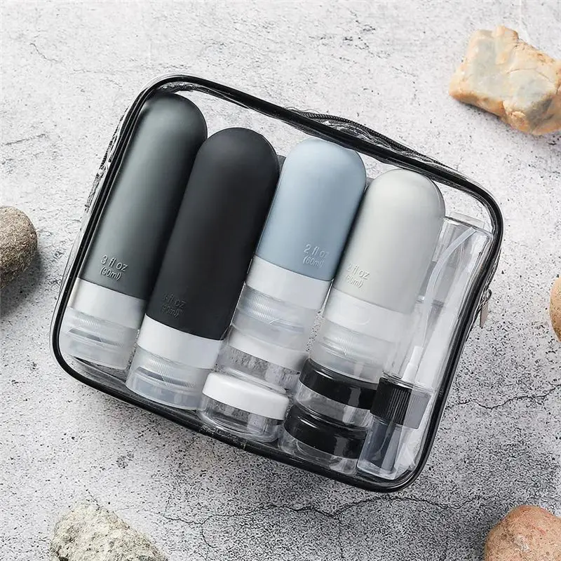 TFORU-Travel Toiletries Bottles Leak-Proof Silicone Containers Essential For Portable Travel