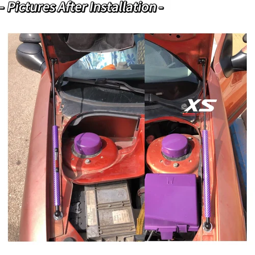 Imagen 2 del producto Puntales de capó para Peugeot 206 206CC GTi 180 RC 1998-2016 capó delantero modificar amortiguadores soportes de elevación varillas de pistón resorte de Gas