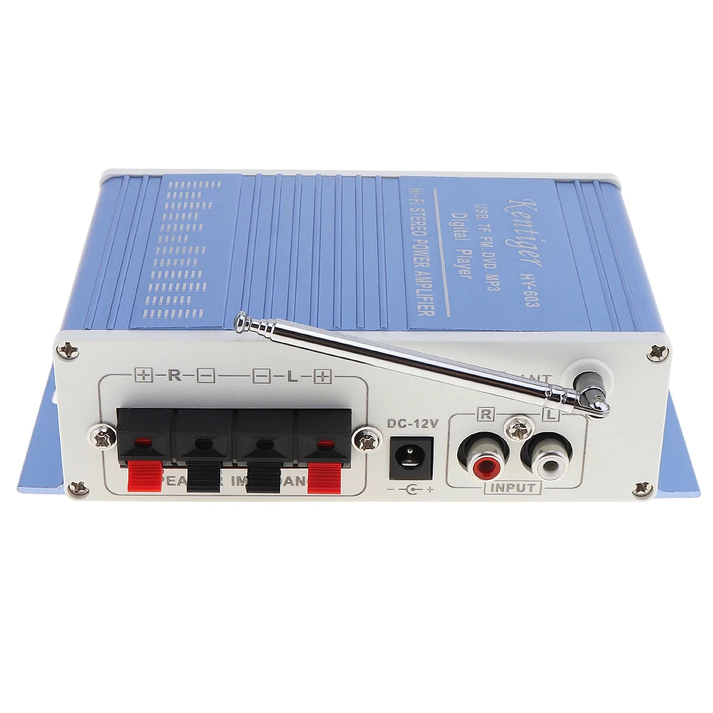 HI-FI Digital Audio Player Car Amplifier FM Radio Stereo Player Support SD / USB / DVD / MP3 Input with Remote Control