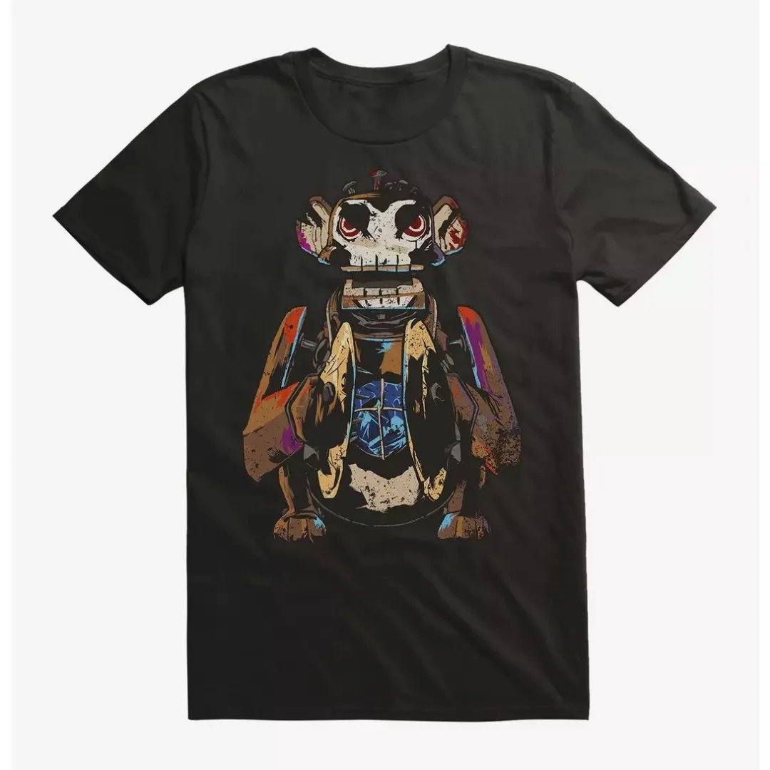 New Summer Game-related Anime Graphic Printed Men's American Retro Trendy Cotton Loose-fitting T-shirt Short Sleeves