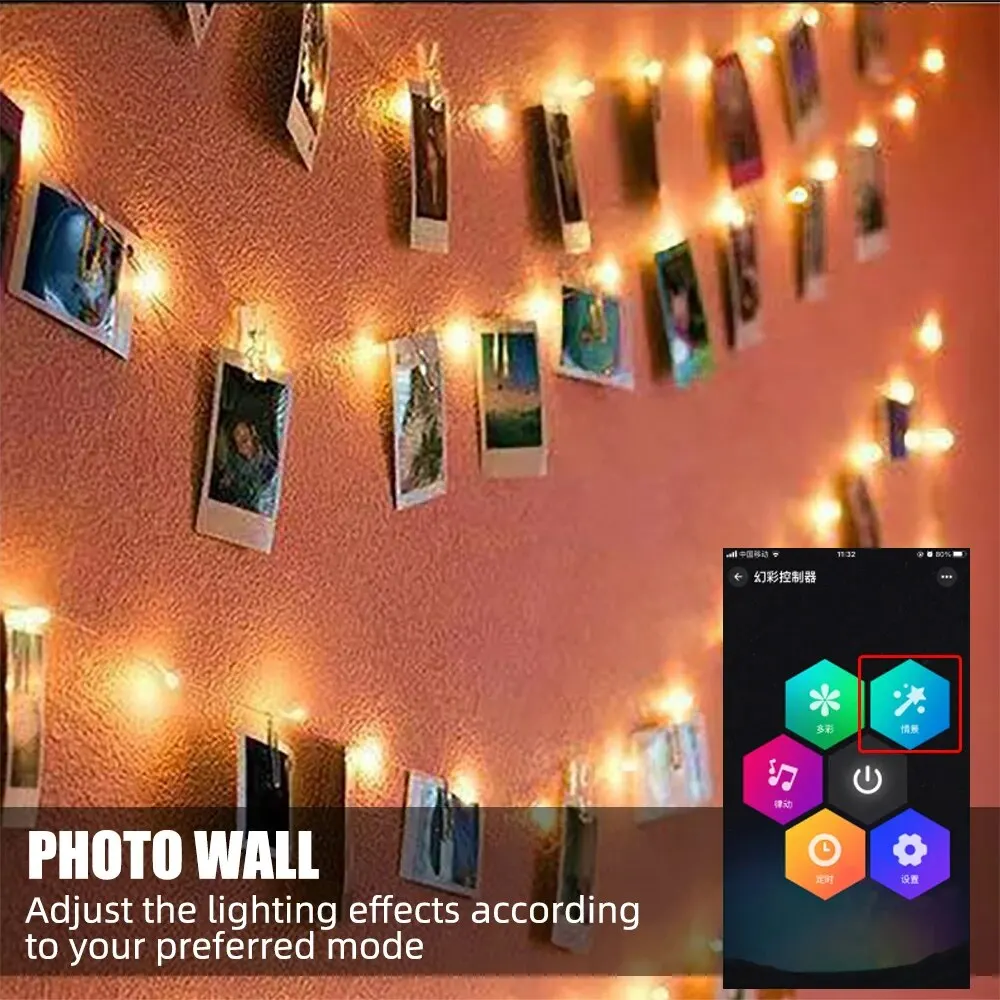 APP Symphony RGB 10M LED Strip USB Remote Control Strip Light Christmas Light String Dekoracja wnętrza samochodu Atmosphere Light 5v