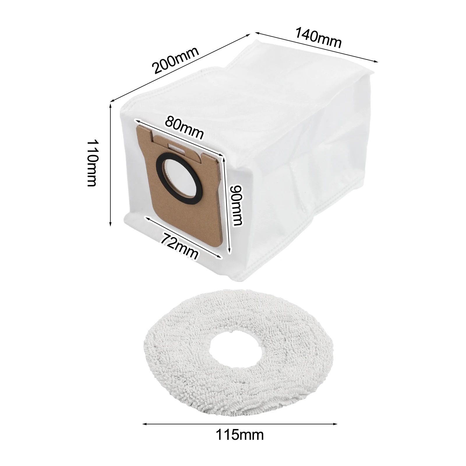 Main Brush Set Vacuum Cleaner Parts Convenient Installation Comprehensive for Cleaning Kit Robot Vacuum for Cleaning Kit Spare