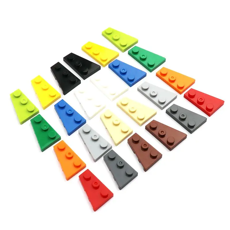 Wedge Plate Wing 2x3 Left Right Building Block Brick MOC Parts Toys For City Bricks Set Compatible 43723 43722 50pcs