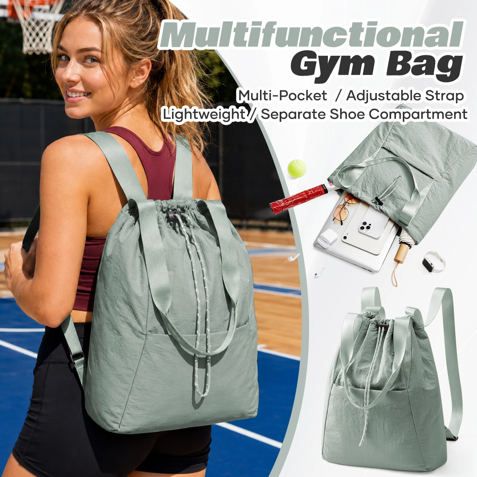 

Sport Backpack for Women, Outdoor Sports Marathon Backpack, Bicycle Backpack, Hiking Backpack,Tennis Backpack, Fashion Backpack