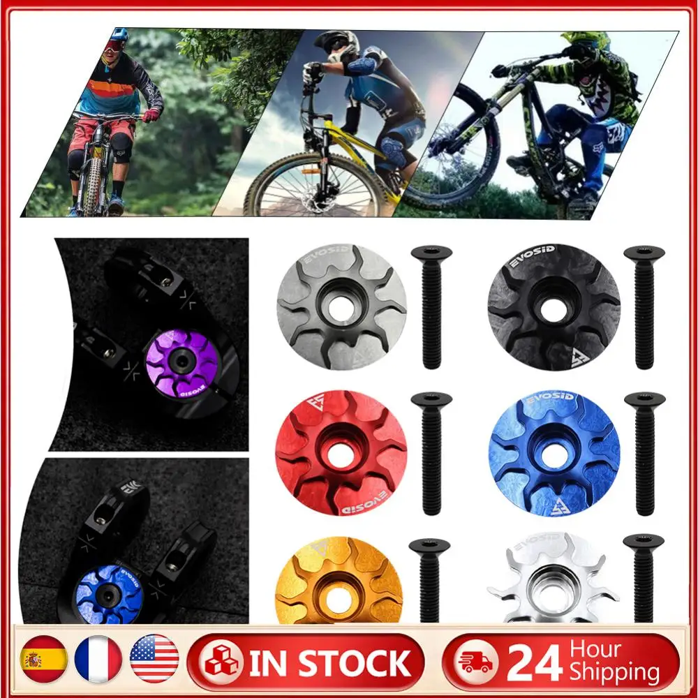 

Крышка велосипедной гарнитуры MTB, верхняя крышка гарнитуры выноса шоссейного велосипеда с ЧПУ и винтом для трубки вилки 28,6 мм, аксессуары для велоспорта