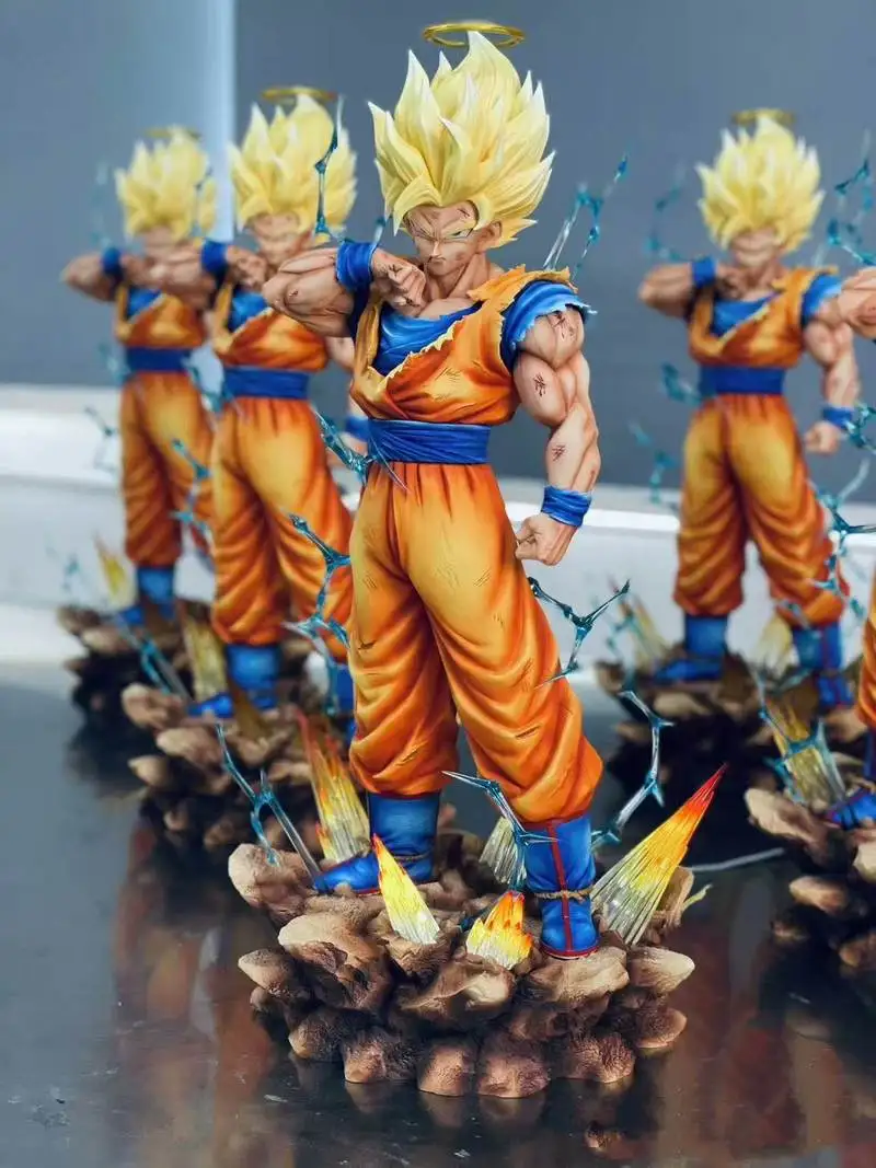 

Dragon Ball Z 30 см Son Goku Ssj2 Фигурка Led Base Super Saiyan 2 Goku Фигурки ПВХ Коллекция Модель Детская игрушка Рождественский подарок