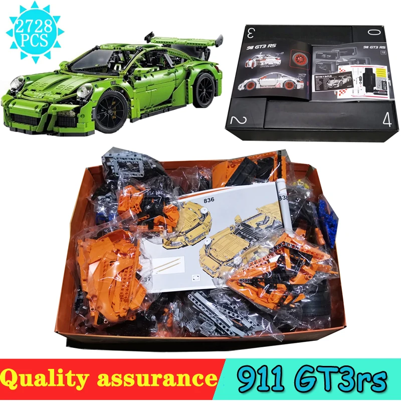 IN STOCK 90089 2728Pcs Super Race Car Model Building Block Bricks Toys gift Compatible 42056 20001 3368B 3368C