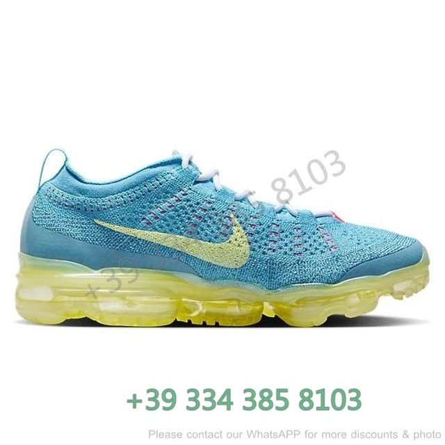 Nike Air VaporMax 2023 Blue Yellow Trainers Sports Shoes Women Men Running Shoes