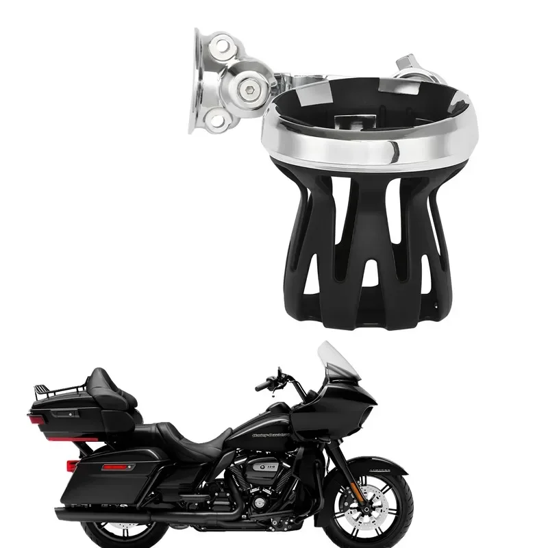 For Harley Touring models Motorcycle Parts Universal Handlebar Mount Drink Cup Bottle Holder Motorcycle Parts