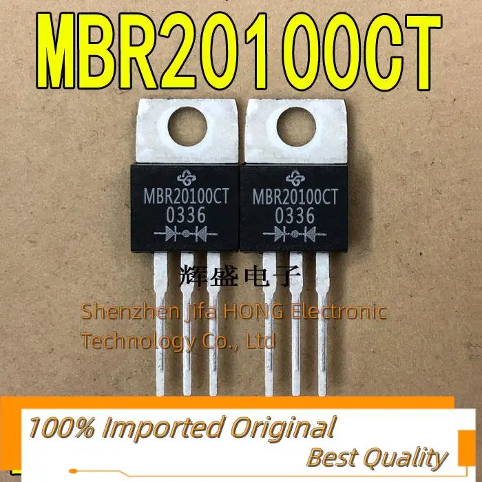 10PCS/Lot  MBR20100CT MBR20100 20100 TO-220  20A 100V MOSFET Best Quality Original In Stock