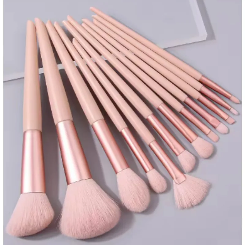 

12Pcs Pink Makeup Brush Set Make Up Concealer Blush Powder Brushes Eye Shadow Highlighter Foundation Brush Cosmetic Beauty Tools