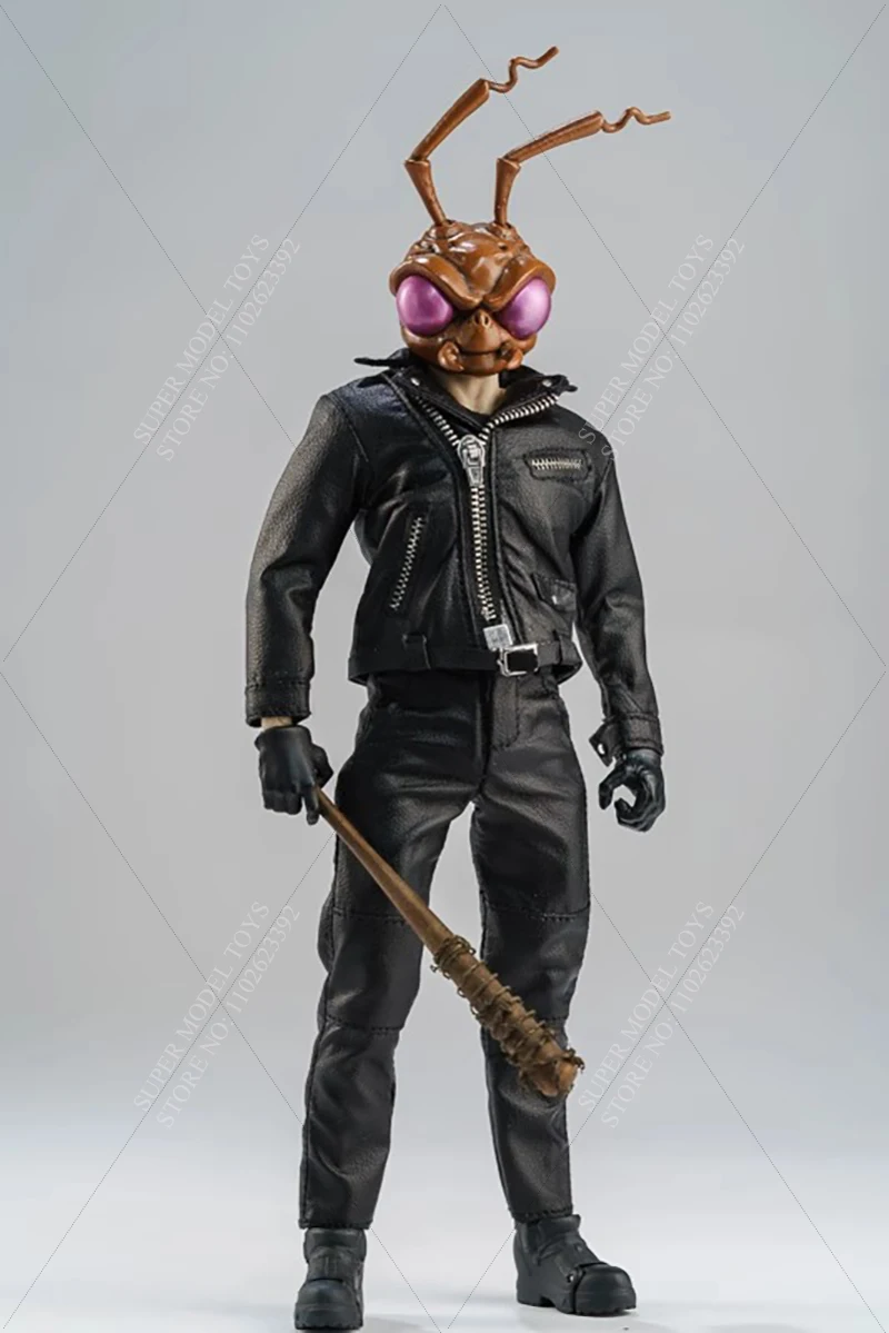Vêtements de soldat masculin, échelle 1/12, ensemble veste en cuir de moto Punk, pantalon de couleur unie adapté à une poupée figurine d'action de 6 pouces, en Stock