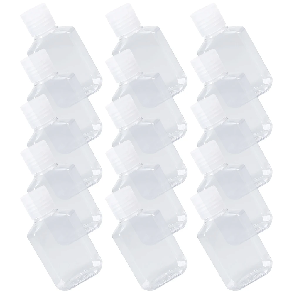 

40 Pcs Flip Gel Bottle Pill Travel Size Toiletries Bottles Empty Sample Lotion Containers