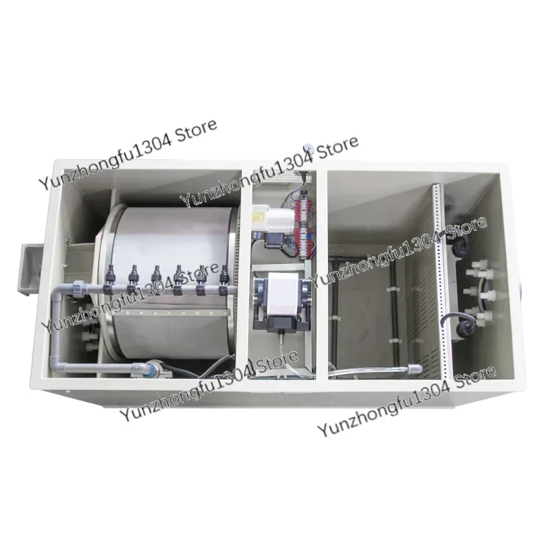 aquaculture fish farm water treatment rotary drum filter for koi pond