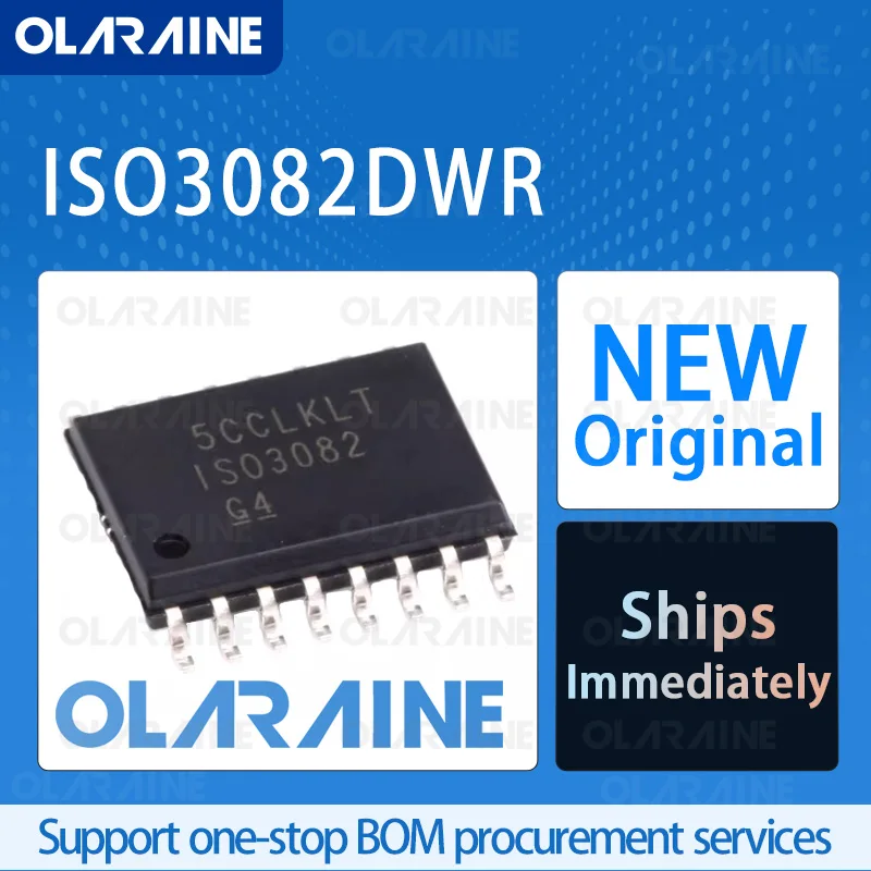 5/10/100Pcs ISO3082DWR SOIC-16 original ic chip digital isolator RoHS 1 Channel Data rate 20 Mb/s Voltage 5.5 V