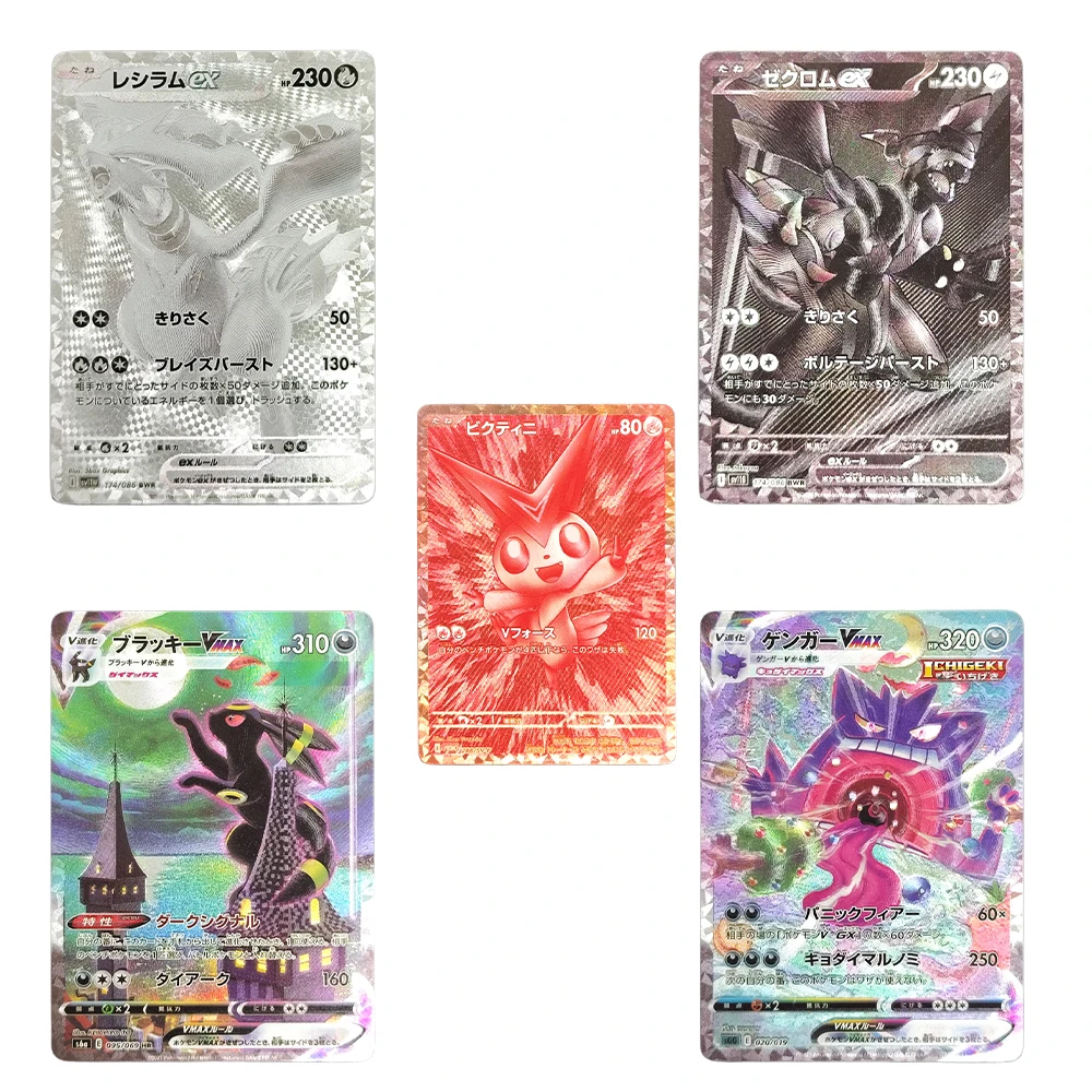 Pokemon PTCG Pocket Gengar Umbreon Pikachu tarjeta coleccionable edición de juego Anime colección de tarjetas Flash de dibujos animados regalo de autocontrol