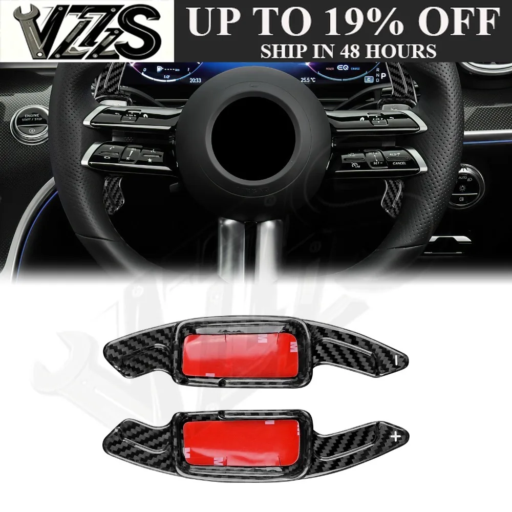 Carbon FIber Car Steering Wheel Paddle Shifter For Mercedes-Benz C E S Class W206 Facelift W213/S213/C238/A238 W223 EQS EQE