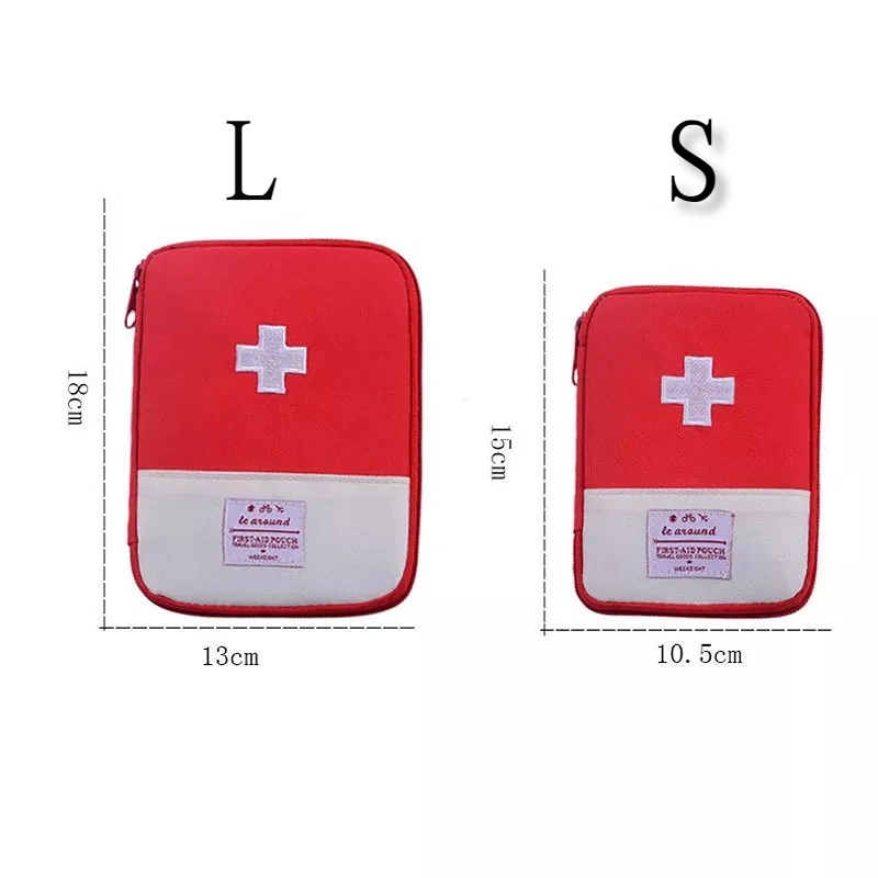 Portable Travel Outdoor First Aid Kit Mini Medicine Bag Camping Useful Household Pill Storage Pouch Organizer Accessor Supplies