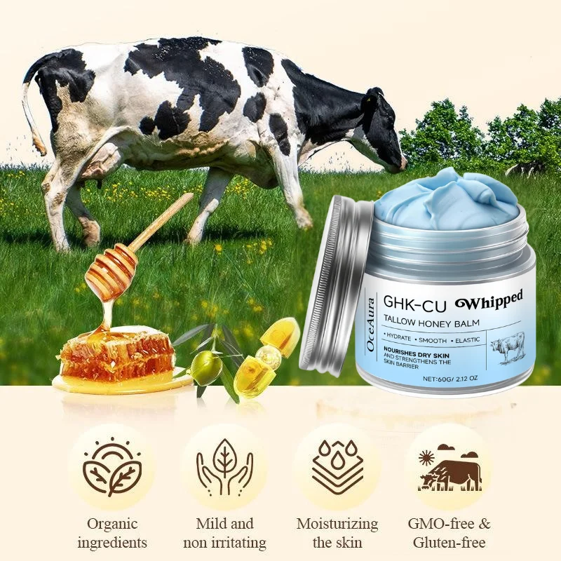 Copper Peptides GHK-Cu Beef Tallow for Skin: Blue Balm Manuka Honey Face and Body Moisturizer for Mature, Dry & Sensitive Skin - AliExpress 66 Copper Peptides GHK-Cu Beef Tallow for Skin: Blue Balm Manuka Honey Face and Body Moisturizer for Mature, Dry & Sensitive Skin - AliExpress 66