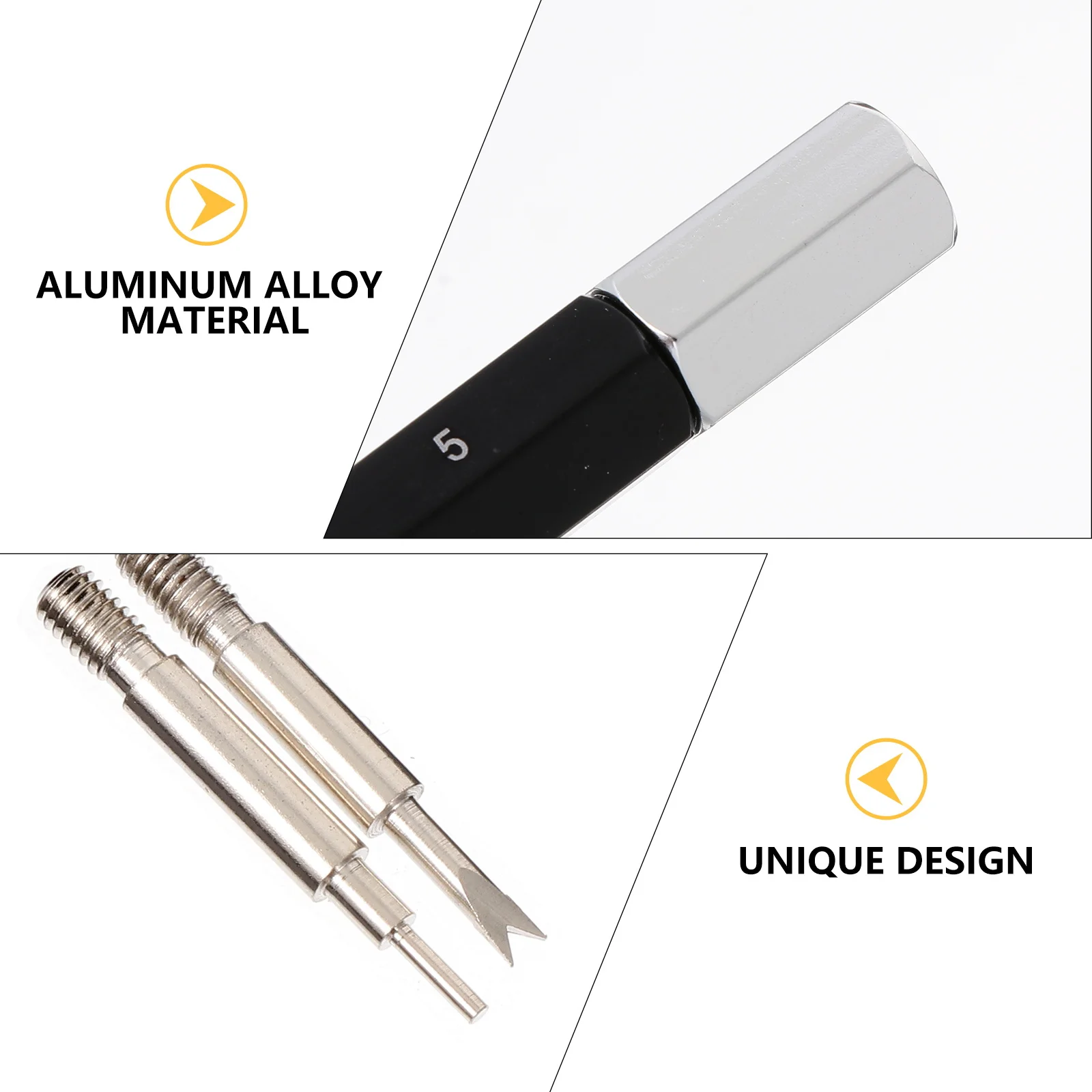 

2Pcs Watch Strap Removal Tools Black Silver Spring Bar Tool for Professional Watch Band Repair Device Spring Bar Tool