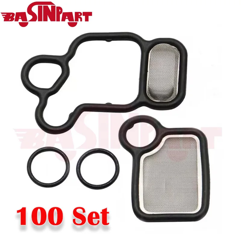 Kit de Juntas para Tampa de Válvula 100set para VTEC Acura Honda Civic RSX TSX Accord Element 2.0L 2.4L 91319PAAA01 15815-RAA-A02 15845-RAA-A01