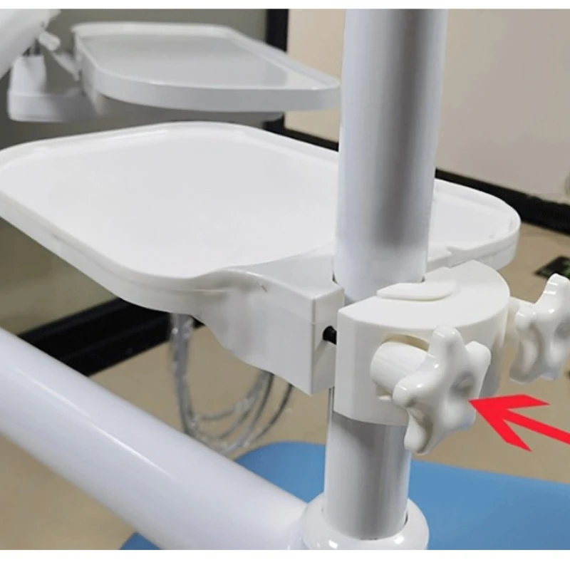Dental Chair Scaler Tray Dental Plastic Post Mounted Shelf Tray Dentist Chair Unit Accessories Dentistry Equipment