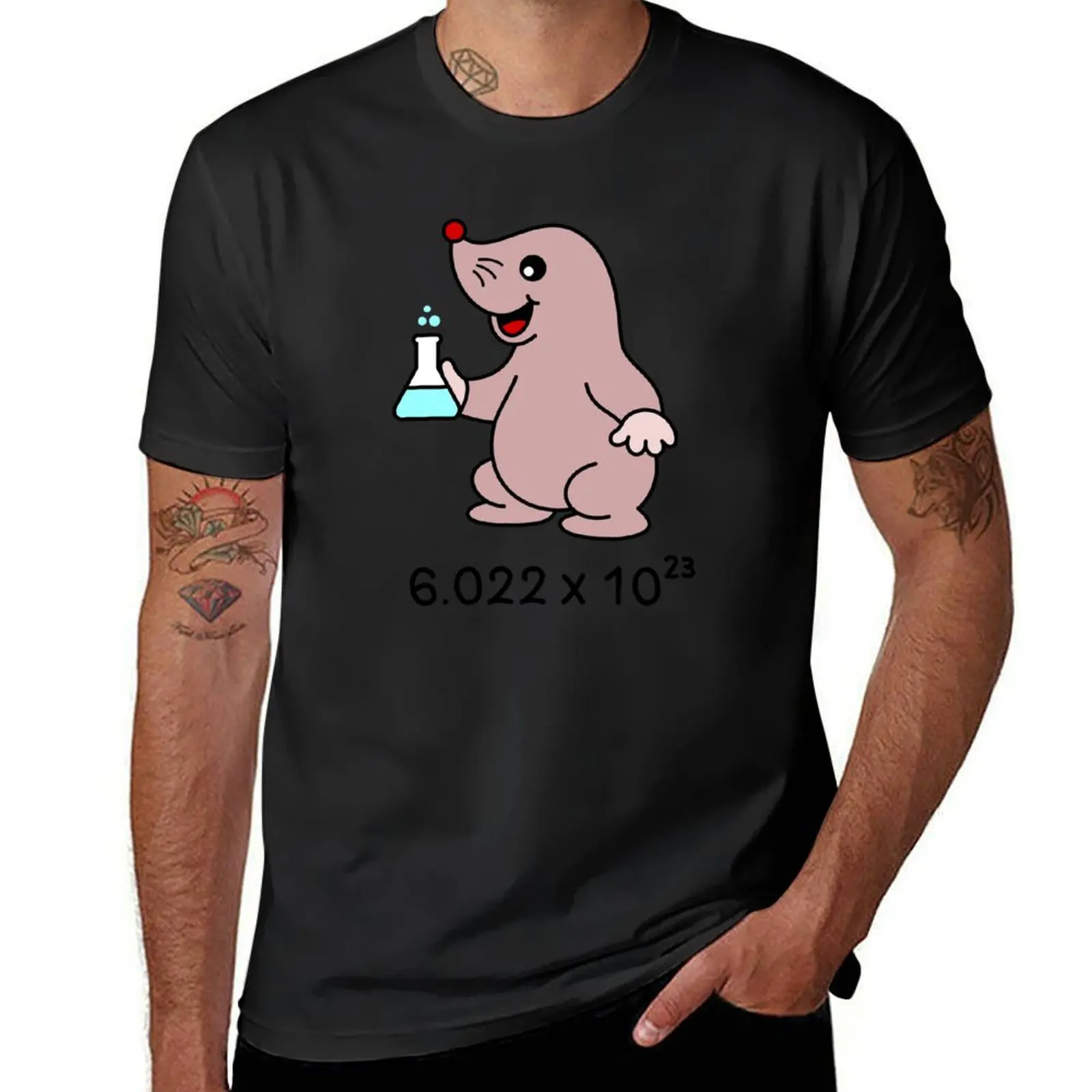 

Avogadro's Number Pun. Cute Mole Chemist T-Shirt blacks summer clothes plus sizes new edition mens tall t shirts