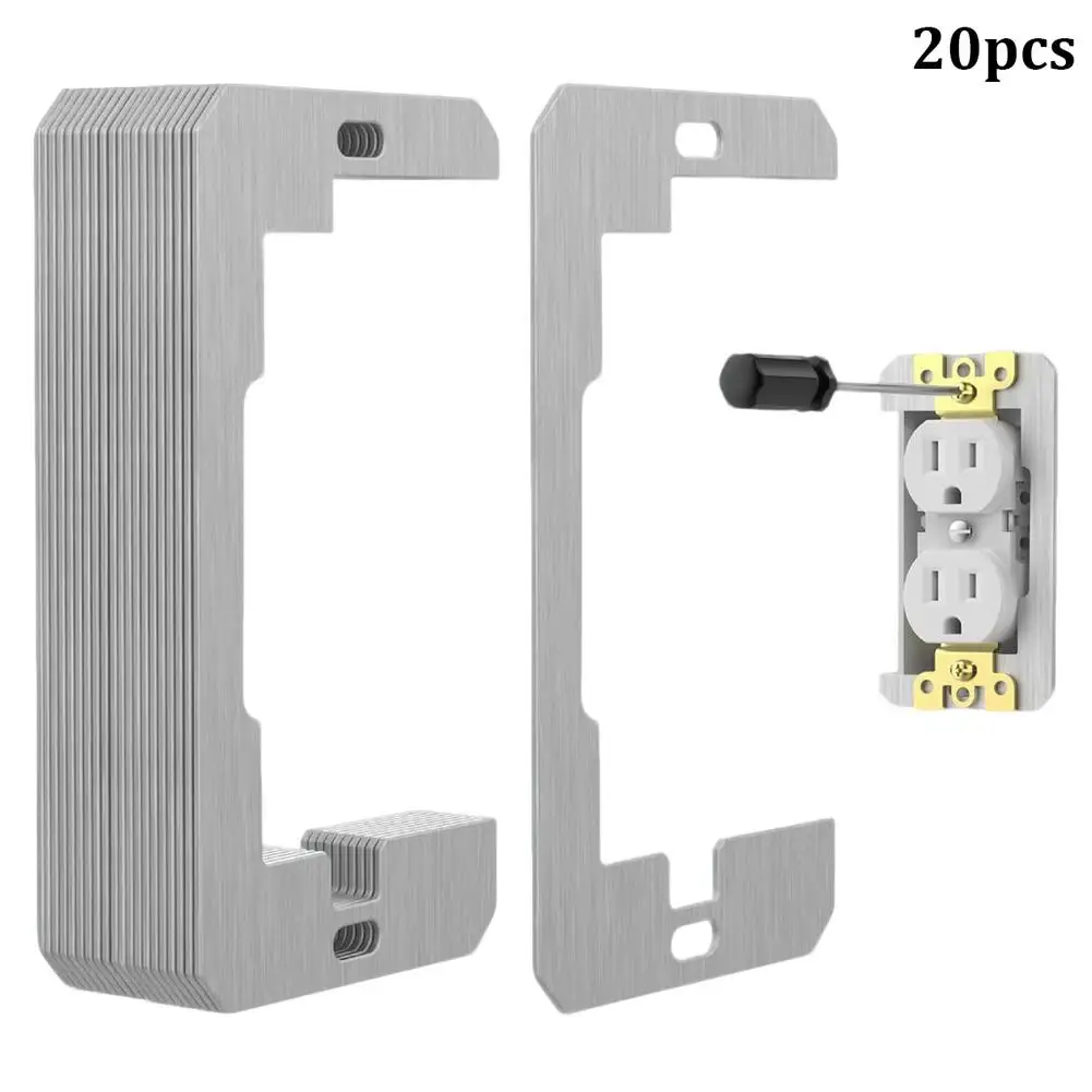 � 5/10/20 Stück Ausrichtungs-Abstandshalter-Set für Wandplatten, Standard-Wandsteckdosen- und Schalter-Abstandshalter, für Installationen in Haushalten und Büros – Detail 3