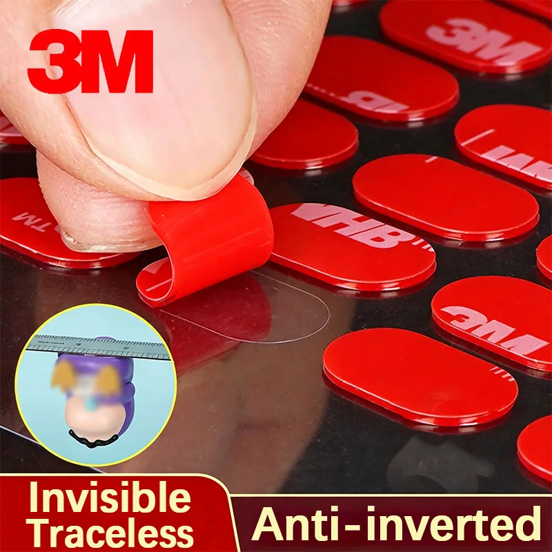 3M Nano Dot Adhesive Patche Strong High Tack Residue Free Double Sided Car Dashboard Doll Stand Blind Box Figure