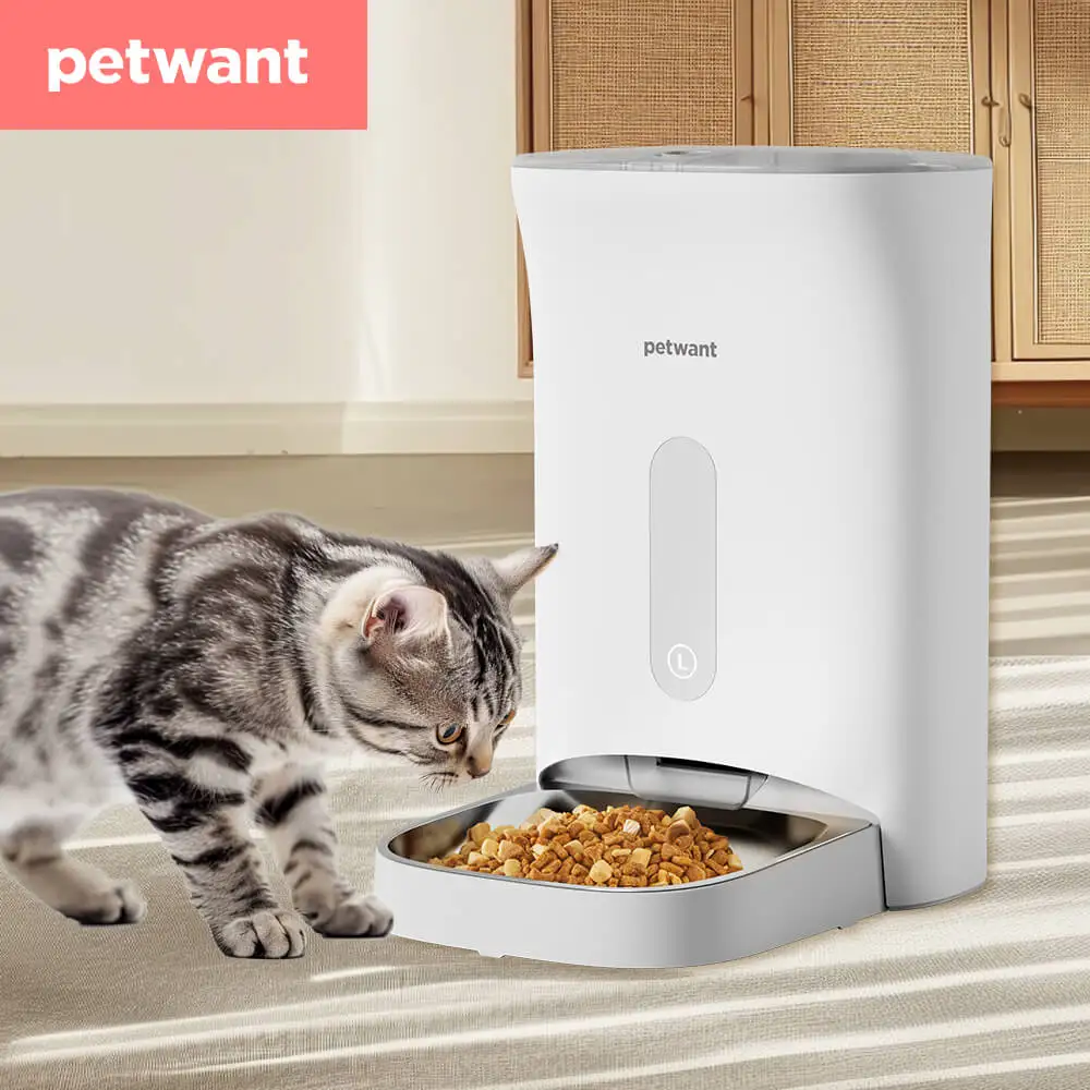 Imagem -02 - Petwant-alimentador Automático para Animais com Fonte de Alimentação Dupla Dispensador de Alimentos para Gato Refeições Prevenem Insetos Mantenha os Alimentos Frescos 4.5l