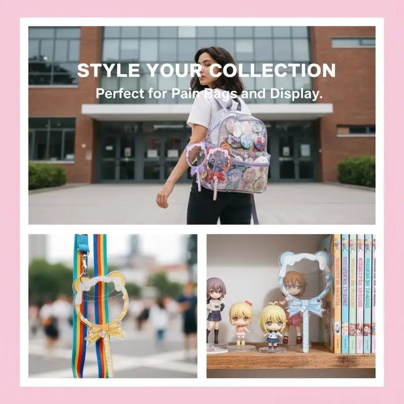 Cute Cartoon Lollipop Shaped Badge Protective Cover Y2K 58mm Pins Beautify Handheld Decoration Display Accessories