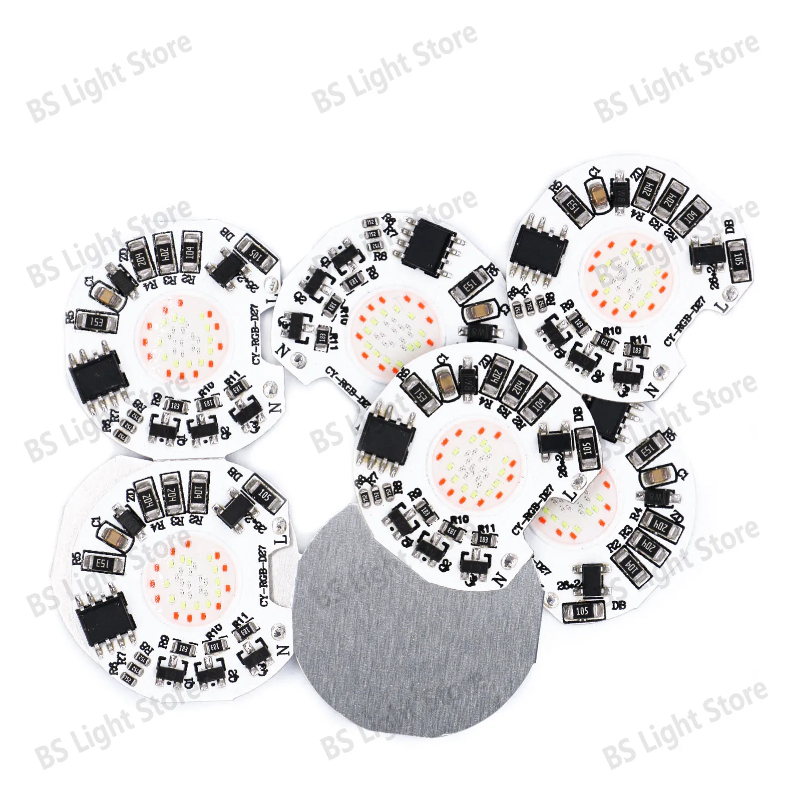 LED COB Chip 3W AC220V Intelligent IC Dimming conversion Red Green Blue Gradient For Light Source Projection Light Spotlight DIY