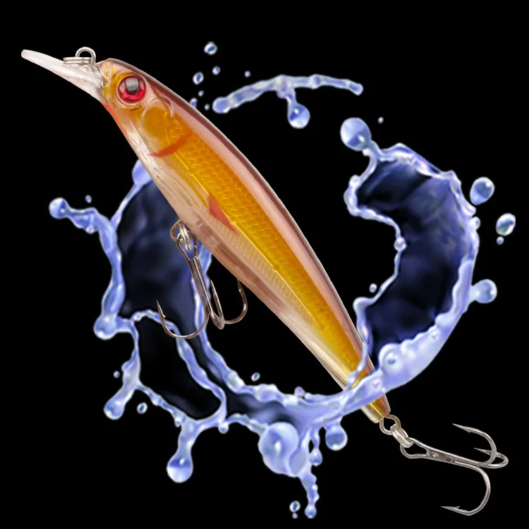 1Pc Floating Minnow Fishing Lures 11cm 13.7g Artificial Plastic Hard Bait Bass Wobblers Crankbaits Pike Fishing Tackle