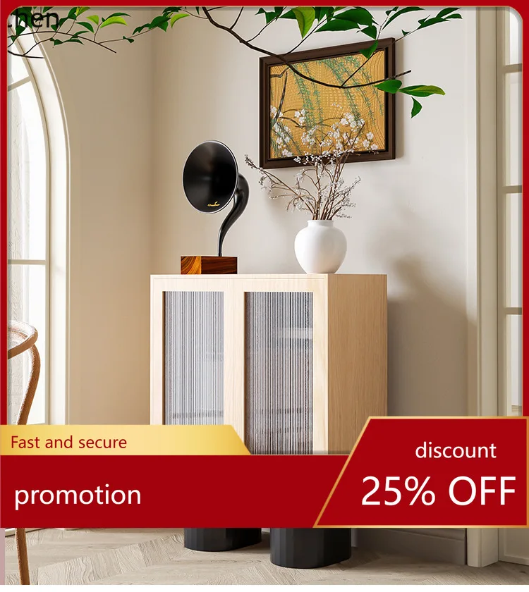 

HXL Sideboard Cabinet Wall-Mounted Storage Cabinet Tea Wine Cabinet Organizer