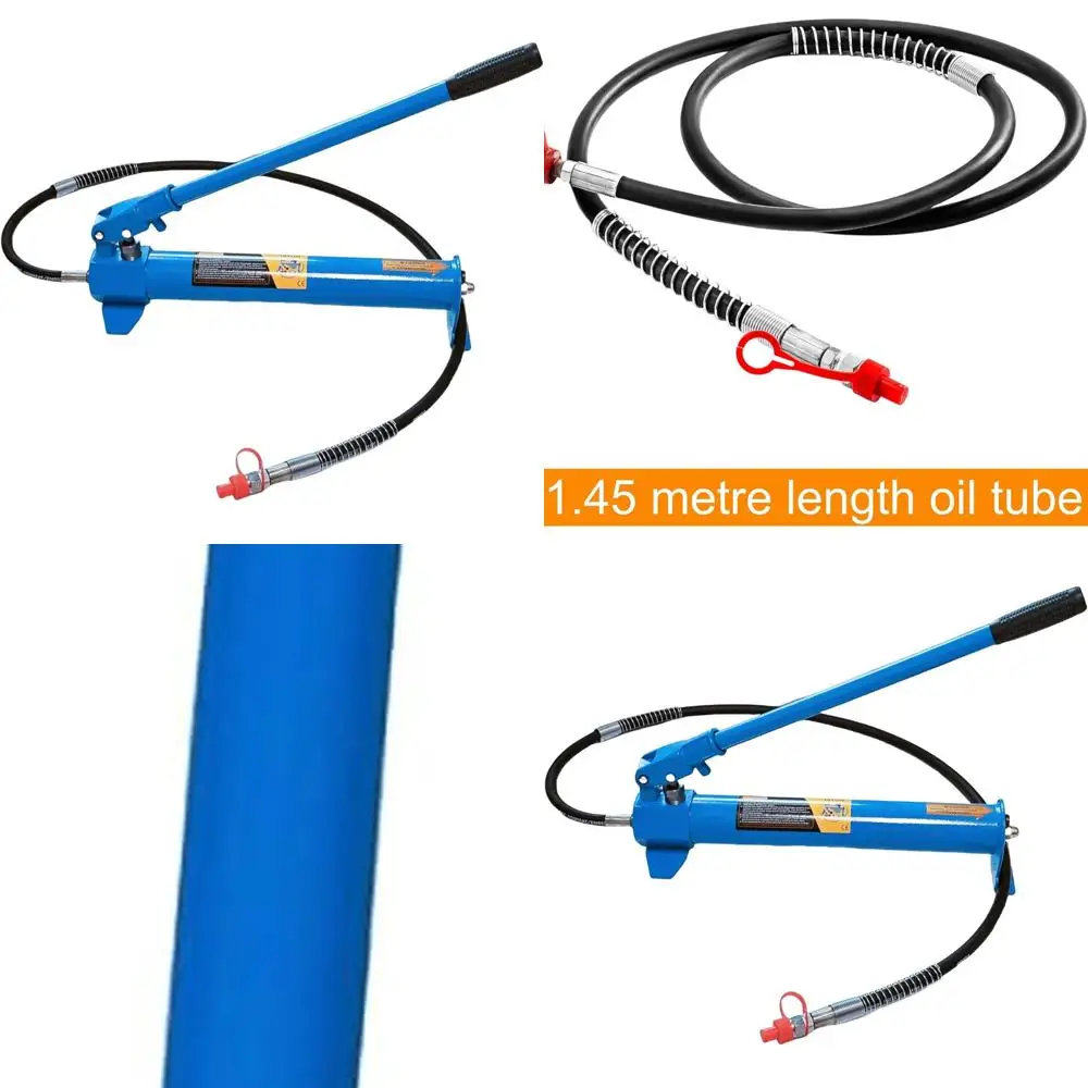 

10-Ton Hydraulic Floor Jack Kit with Hand Pump, Long Handle for 22000lbs Car Auto Body Frame Repair - Blue