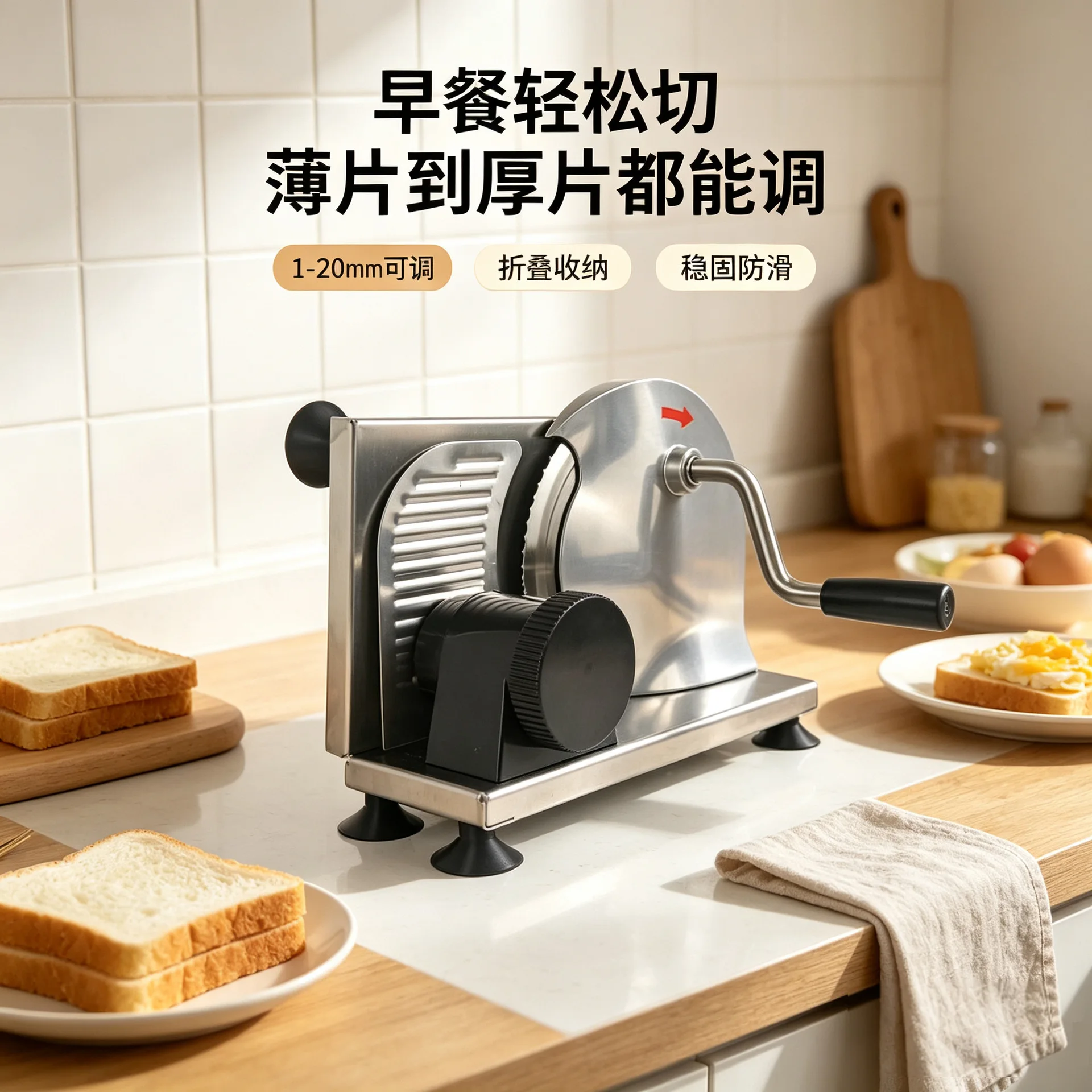 손잡이식 사워도우 빵 슬라이서, 두께 조절 가능, 빵, - Commercial Bread Slicer 리뷰 및 가격