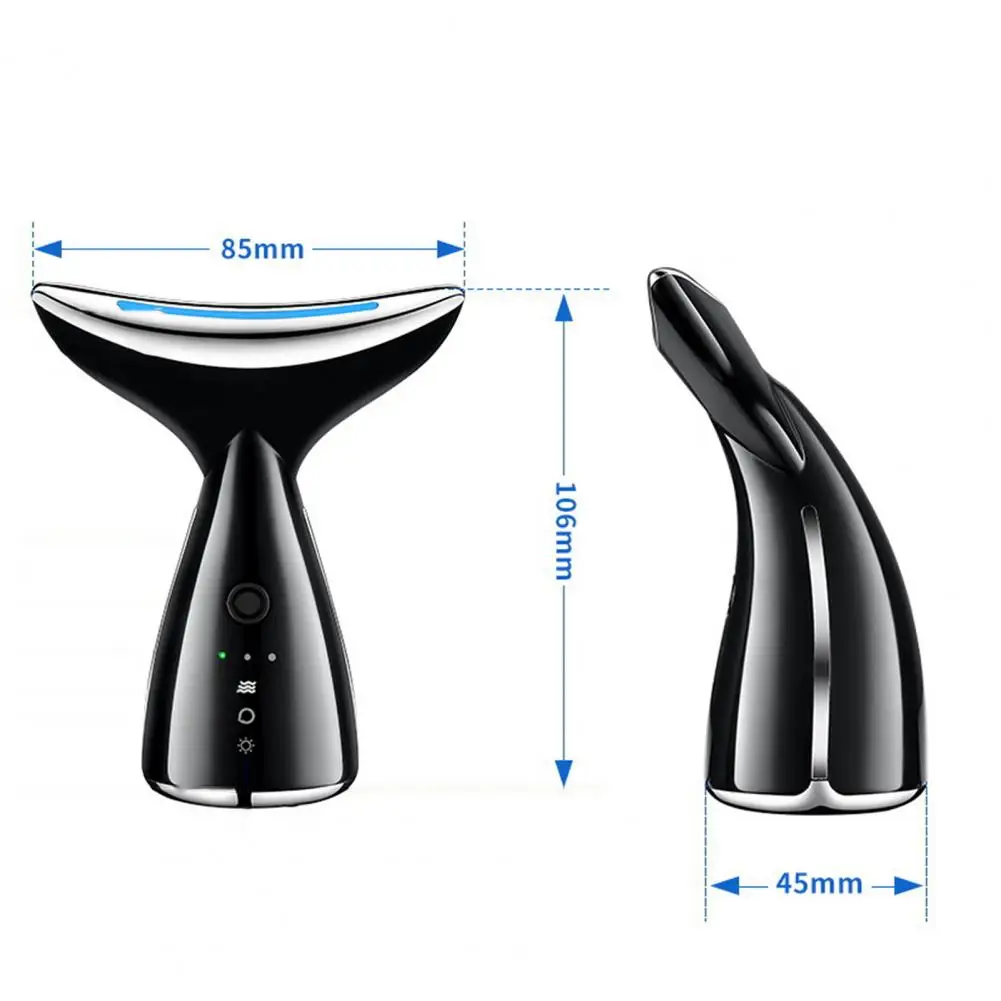 Neck Lines Instrument Micro-current Neck Beauty Device USB Charging Anti-Aging Ultrasonic Vibration Neck Wrinkle Removal Machine