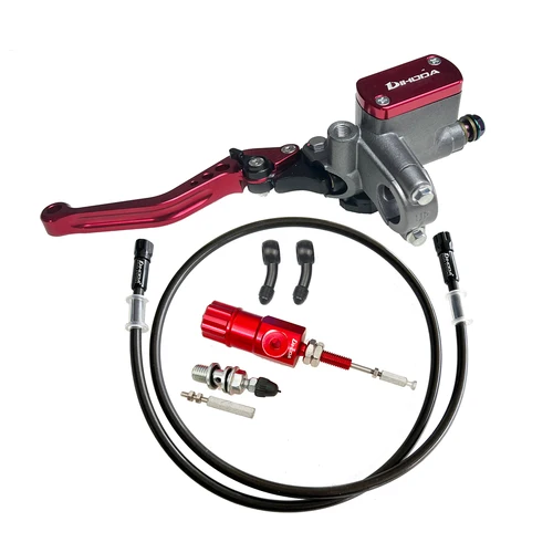 Imagen 1 del producto Kit de cilindro maestro de pistón de motocicleta CNC de 7/8 "", 22mm, 14mm, palanca de embrague, bomba de embrague hidráulica para honda, Yamaha, Kawasaki, Suzuki