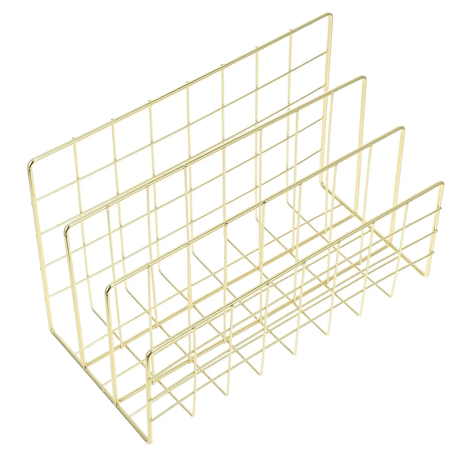 

Mail Organizer File Sorting Rack Iron Construction Protective Edges Space Saving Design Fully Assembled Letter Holder