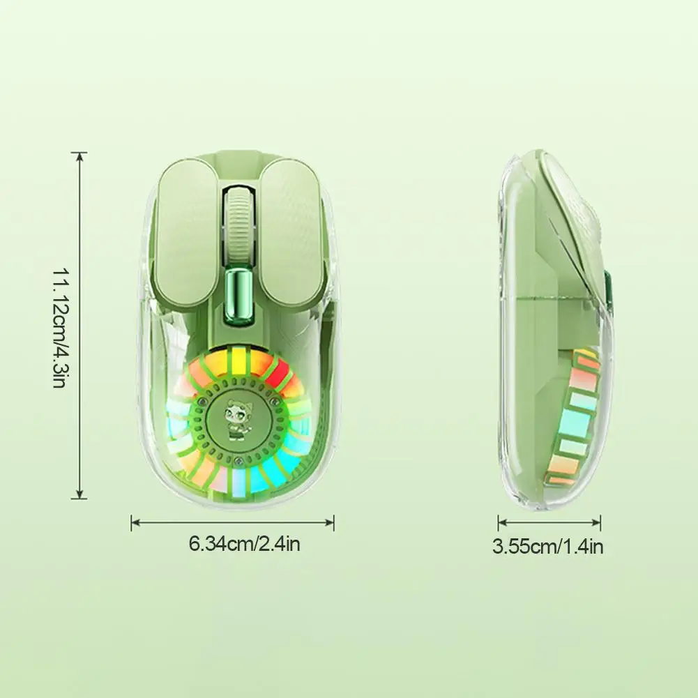 Bluetooth claro carregamento duplo-modo leve rgb ergonômico bluetooth mouse capa de sucção magnética escritório silencioso, mouse e-sports