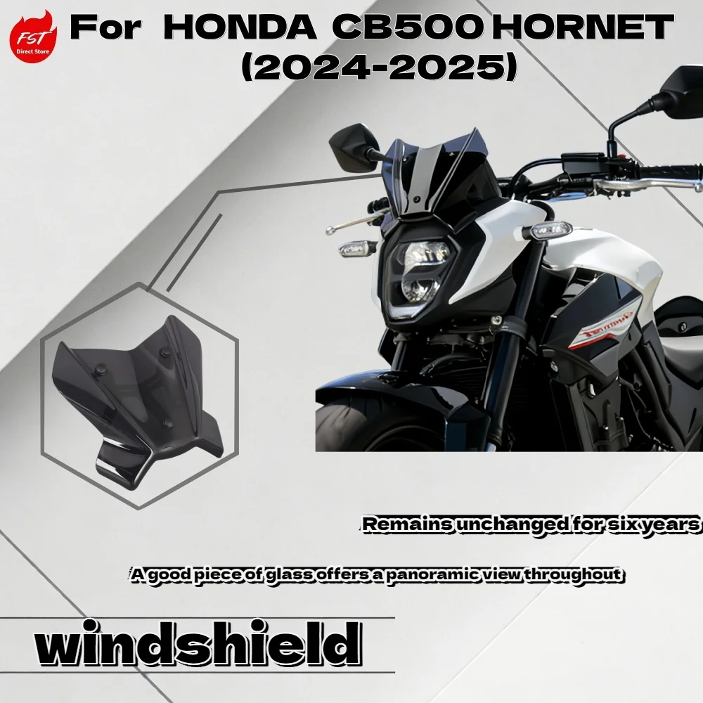

Ветровое стекло High Sport для Honda CB500 Hornet 24-25, аэродинамическое, ветрозащитное, передний обтекатель