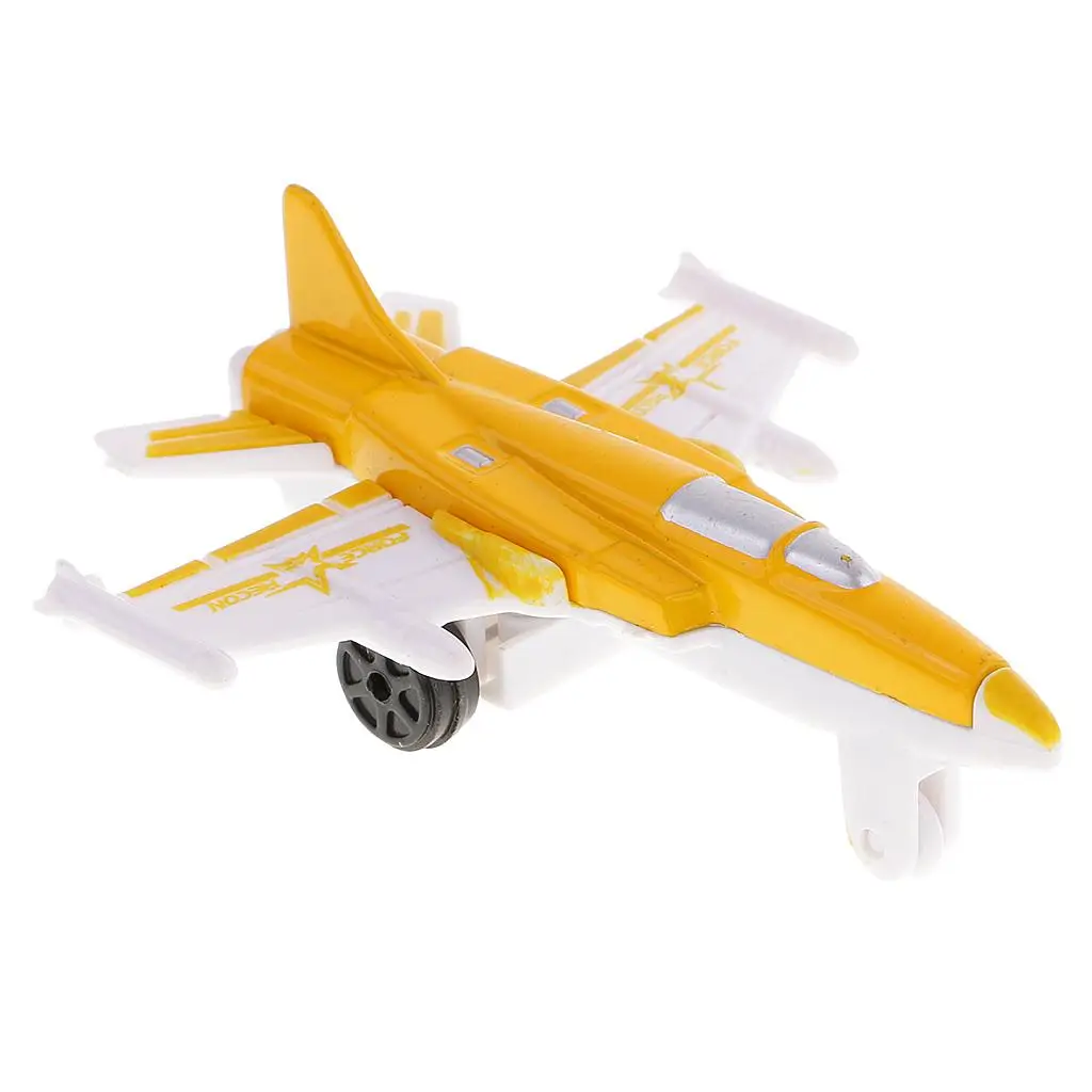 Jouets d'avion moulés sous pression pour enfants, chasseur assressenti, thème militaire, 4 pièces