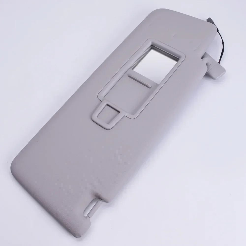 ل VW Tiguan mk2 2017 + Touran 2016 + ID.4 2021 2022 ~ 2024 لوحة حاجب الشمس الأمامية الداخلية للسيارة مع مرآة ماكياج ضوء حاجب من الشمس #4