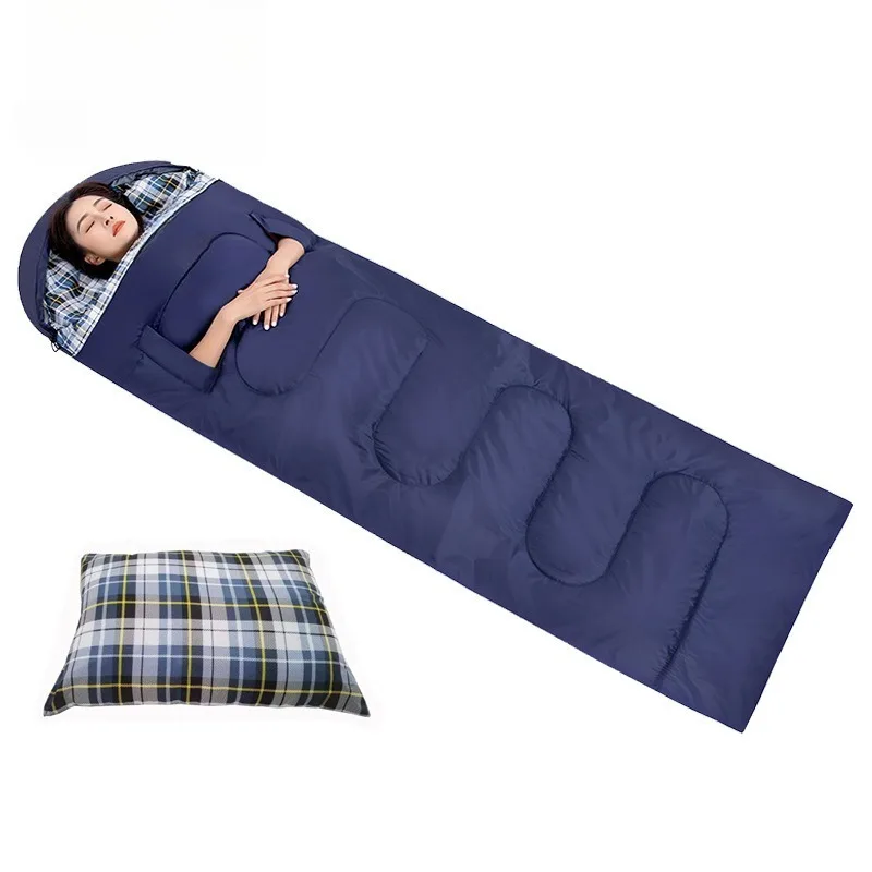 Factory Envelope Double Interactive Adult Sleeping Bag Outdoor Camping Camping Liner Removable and Washable Reach Out Lunch Bre