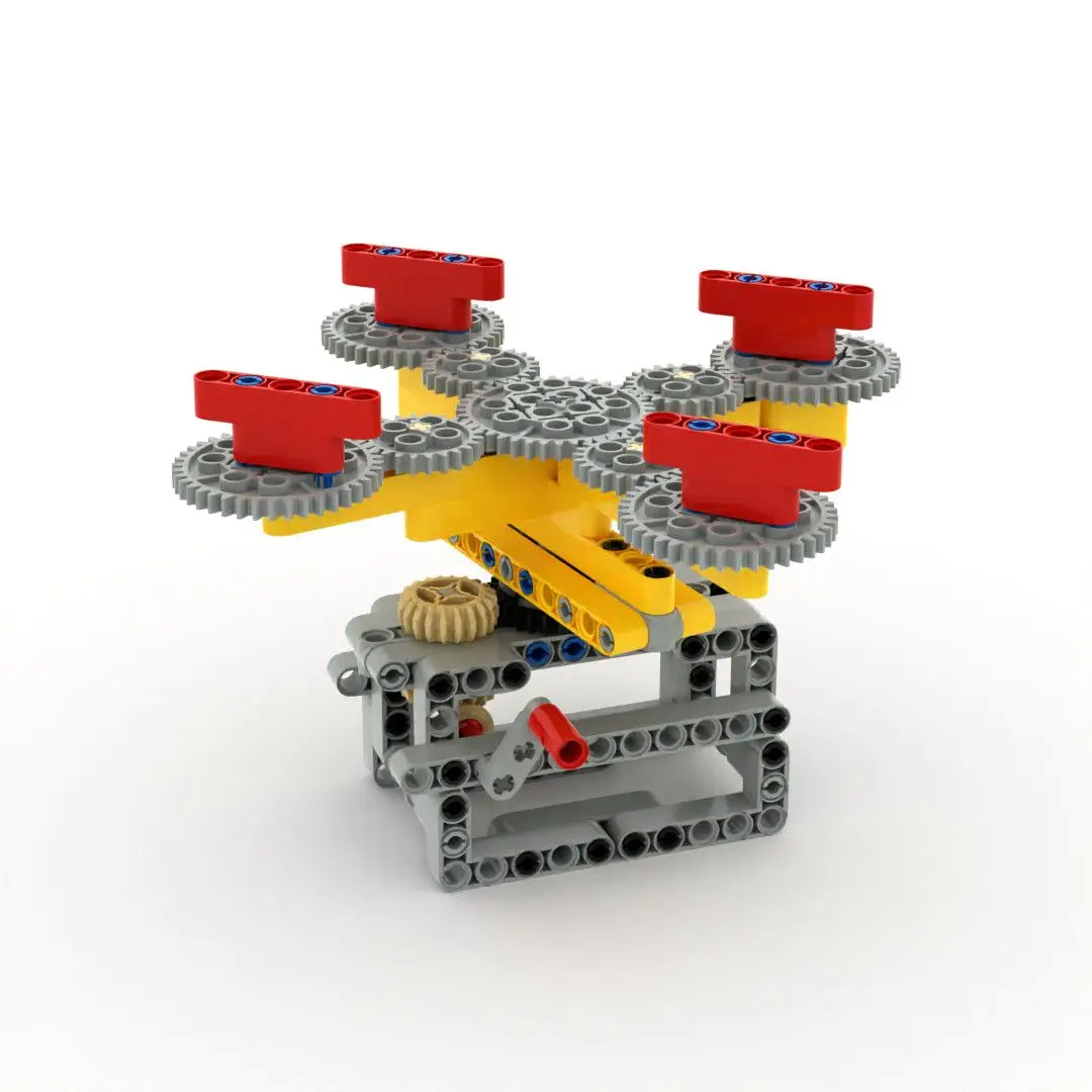 Planetary Gear Angle Retention Mechanism, Robot Mechanical Technic Building Blocks, STEM Educational DIY Assembly Model Set