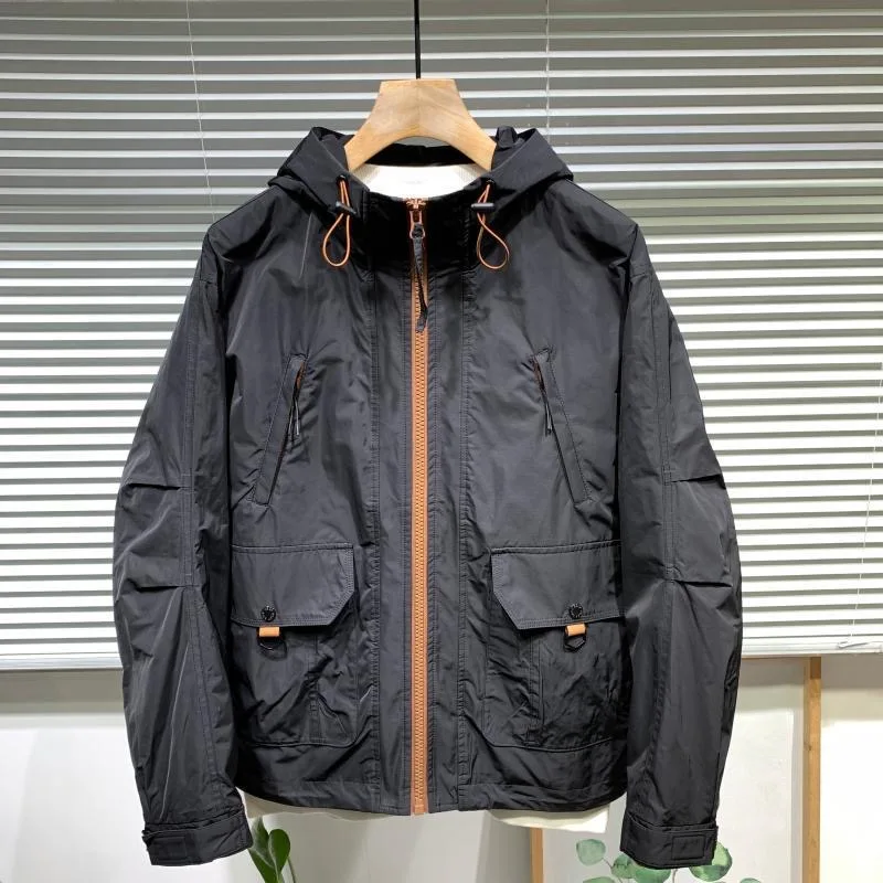 

New Night Reflective Jackets Windbreaker Windbreaker Hooded Jacket Men Hip Hop Waterproof Zipper Coats Outwear A16